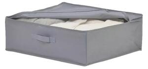 Goodhome Textilný úložný box na oblečenie a posteľnú bielizeň, CASTEL 44x55x19, sivý
