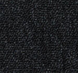 Tapibel AKCIA: 100x190 cm Koberec metráž Cobalt 42351 čierny - Rozmer na mieru cm