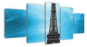 Abstraktný obraz Eiffelovej veže (Obraz 150x70cm)