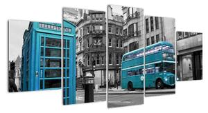 Abstraktný obraz - Londýn (Obraz 150x70cm)