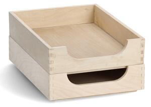Zeller Present Drevený organizér na dokumenty, organizér FILE TRAY
