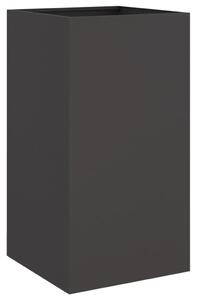 Kvetináč čierny 42x38x75 cm oceľ valcovaná za studena