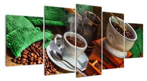 Obraz kávového zátišie (Obraz 150x70cm)