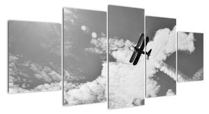 Obraz letiaceho lietadla (Obraz 150x70cm)
