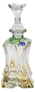 Crystalite Bohemia fľaša na whisky Florale zelená 500 ml