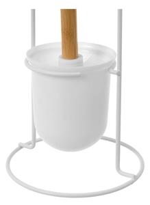 Biela kovová WC kefa Simply – Casa Selección