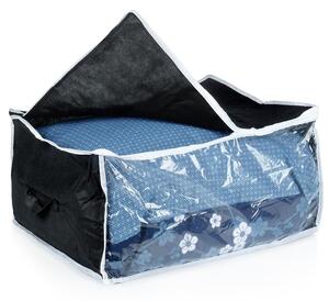 VILDE Textilný box na uskladnenie posteľnej bielizne ÚLOŽNÝ, 80L, 60 x 45 x 30 cm