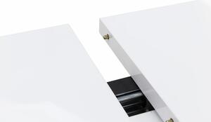 Výškovo nastaviteľný konferenčný stolík s bielou policou DIOR