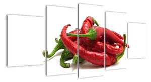 Chilli papričky, obrazy (Obraz 150x70cm)