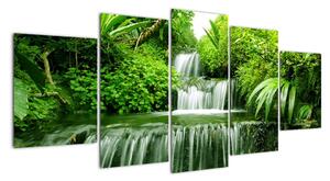 Vodopád v prírode, obraz (Obraz 150x70cm)