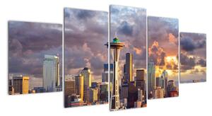 Panoráma mesta - obrazy (Obraz 150x70cm)