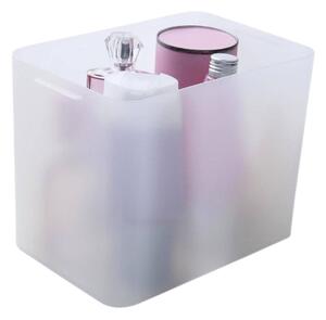 Plastový úložný organizér Pure Box A5 vysoký, mliečny