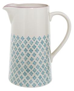 Modro-biely kameninový džbán Bloomingville Patrizia, 2 l