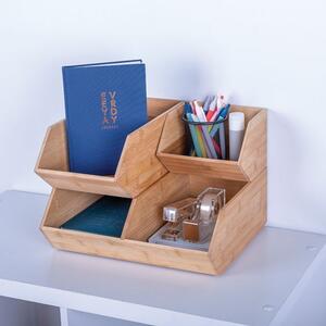 5five Simply Smart Drevený kuchynský organizér Bam Duo, 35x30,5x12,5 cm