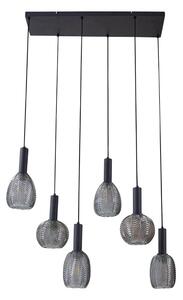 Lindby - Tolli 6 Závěsná Lampa Grey/Čierna