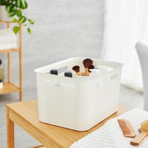 Rotho Úložný box s rúčkami BRISEN 16 l, 36 x 26,2 x 21 cm, biely