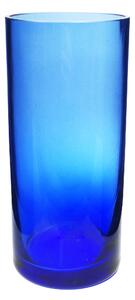 Váza Sima sklenená rovná modrá 17,5 cm