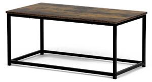 Autronic - Stůl konferenční, 90x48x41 cm, MDF, dekor staré dřevo, černý kov - CT-G1090 OLW