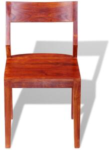 Jedálenské stoličky 4 ks sheeshamové masívne akáciové drevo