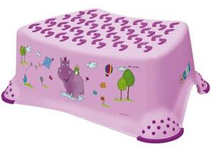 Keeeper Detská stolička Hippo, s protišmykovým povrchom, ružová