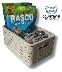 Rotho úložný box Country A5 6L cappuccino