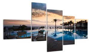 Obraz bazéna v Stredozemí (Obraz 150x85cm)