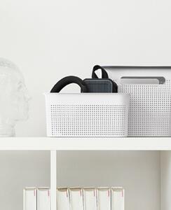 Rotho Úložný box s rúčkami BRISEN 7l, 26x18x21cm, biely