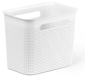 Rotho Úložný box s rúčkami BRISEN 7l, 26x18x21cm, biely