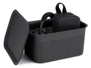 Rotho Úložný box s vekom a s držadlami BRISEN 7l, 26x18x21cm, biely
