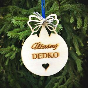 JK Design - Vianočná ozdoba s venovaním - DEDKO