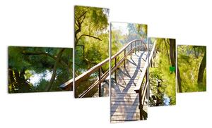 Moderné obraz - most cez vodu (Obraz 150x85cm)