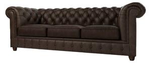 Tmavohnedá zamatová pohovka 230 cm Cambridge - Ropez