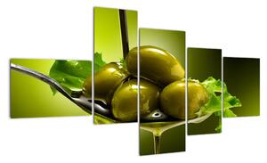 Obrazy do kuchyne - olivy (Obraz 150x85cm)