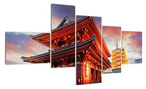 Obraz chrámu v Japonsku (Obraz 150x85cm)