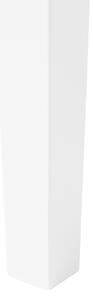 Konzola Matne biela s 2 zásuvkami, police 80 x 100 cm, škandinávsky štýl