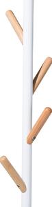 Vešiak z bielej borovice cementové dosky oceľ 170 cm moderná štýlová praktická chodba
