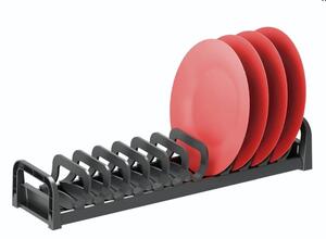 IN-DURO Držiak a odkvapkávač na taniere STRIPES, 12 x 47 x 8 cm, antracitový