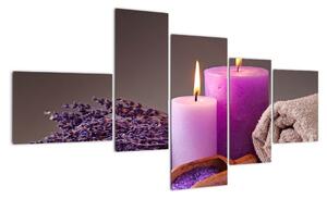 Obraz - Relax, sviečky (Obraz 150x85cm)