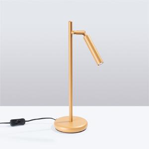 Stolná lampa Pastelo, 1x zlaté kovové tienidlo