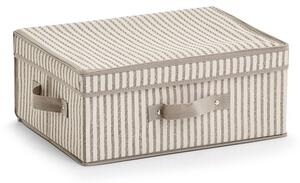 Zeller Present Pevný úložný box na oblečenie, na textil, pod posteľ, prúžok, 38x29x16cm