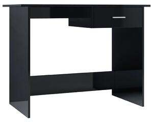 Stôl lesklý čierny 100x50x76 cm drevotrieska