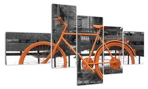 Obraz oranžového kolesá (Obraz 150x85cm)