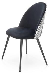 Jedálenská stolička SCK-478 čierna/biela