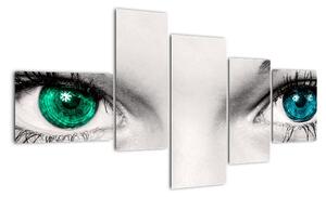 Obraz - detail zelených očí (Obraz 150x85cm)