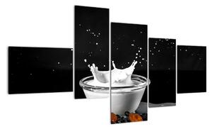 Obraz misky s mliekom (Obraz 150x85cm)