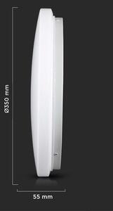 Biele LED stropné svietidlo guľaté 350mm 24W CCT
