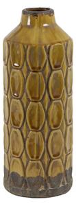 Keramická dekoračná váza BALURAN ocher-brown, výška 34,5 cm