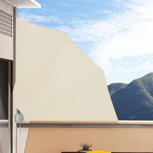 Balkónový slnečník na stenu béžový 140x140cm, Detex