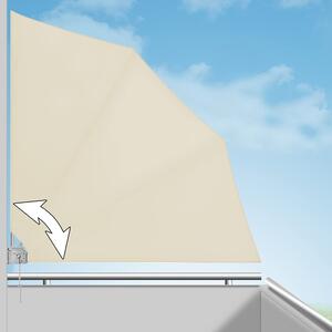 Balkónový slnečník na stenu béžový 140x140cm, Detex