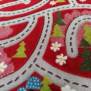 Senzorický detský koberec červený Šírka: 150 cm | Dĺžka: 200 cm